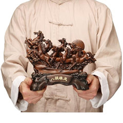 °˿¥Âí°ڼþ °칫ÊҼҾӵçÊӹñ¾ƹñװÊÎƷ Cabinet with Wine Rack Storage. Farmhouse Wine Cabinet for Home Animals Figurine Resin Crafts Ê÷֬¹¤ÒÕƷ´´Ò⿪ҵÀñƷ - fengshui-62